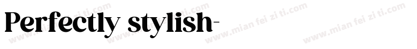 Perfectly stylish字体转换